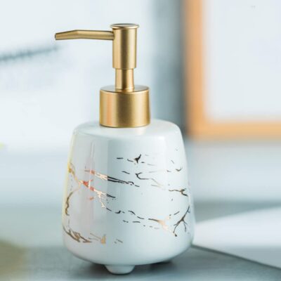 Durable Handwash Bottle for Wash Basin | Soap Dispenser for Kitchen | Shampoo Dispenser for Bathroom | Handwash Soap Dispenser Pump | Bathroom Accessories (White, 300ML)