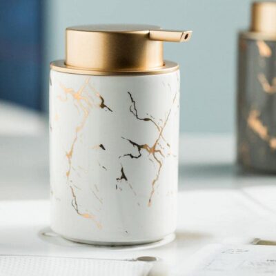 Durable Handwash Bottle for Wash Basin | Soap Dispenser for Kitchen | Shampoo Dispenser for Bathroom | Handwash Soap Dispenser Pump | Bathroom Accessories (400ML, White)