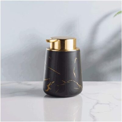 Durable Handwash Bottle for Wash Basin | Soap Dispenser for Kitchen | Shampoo Dispenser for Bathroom | Handwash Soap Dispenser Pump | Bathroom Accessories (400ML, Black)