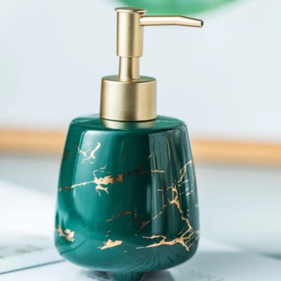 Durable Handwash Bottle for Wash Basin | Soap Dispenser for Kitchen | Shampoo Dispenser for Bathroom | Handwash Soap Dispenser Pump | Bathroom Accessories (Green, 300ML)