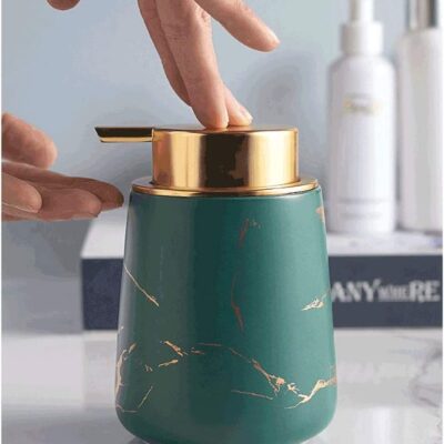 Durable Handwash Bottle for Wash Basin | Soap Dispenser for Kitchen | Shampoo Dispenser for Bathroom | Handwash Soap Dispenser Pump | Bathroom Accessories (400ML, Green)