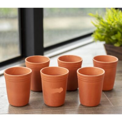 Clay Dinner Glass Set 200 ml (6 Piece)