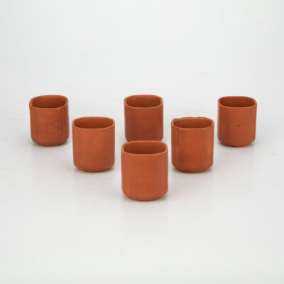 Clay Square Cup Set 150 ML (6 piece)