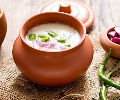 Clay Curd Pot with Cap 350 ml
